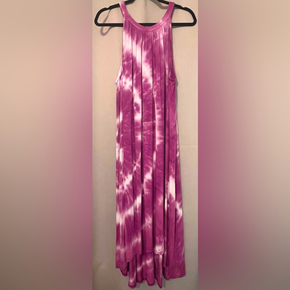 Purple Tie Dye Dress